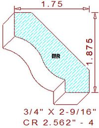Crown 2-9/16" - 4 Crown 2-9/16" - 4