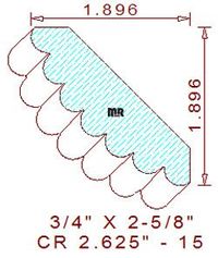 Crown 2-5/8" - 15 Crown 2-5/8" - 15