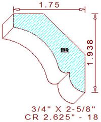 Crown 2-5/8" - 18 Crown 2-5/8" - 18