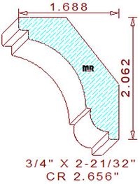 Crown 2-21/32" Crown 2-21/32"