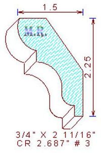 Crown 2-11/16" - 3 Crown 2-11/16" - 3