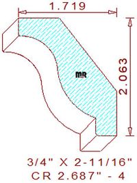 Crown 2-11/16" - 4 Crown 2-11/16" - 4