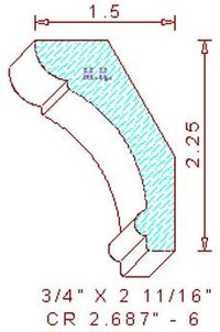 Crown 2-11/16" - 6 Crown 2-11/16" - 6