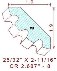 Crown 2-11/16" - 8 Crown 2-11/16" - 8