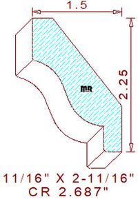 Crown 2-11/16" Crown 2-11/16"