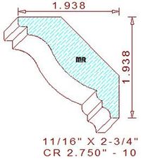 Crown 2-3/4" - 10 Crown 2-3/4" - 10