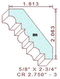 Crown 2-3/4" - 3 Crown 2-3/4" - 3