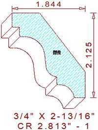 Crown 2-13/16" - 1 Crown 2-13/16" - 1