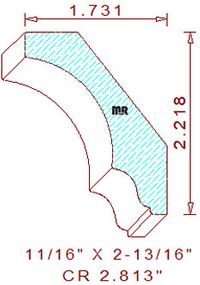 Crown 2-13/16" Crown 2-13/16"