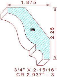 Crown 2-15/16" - 3 Crown 2-15/16" - 3