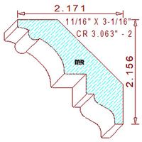 Crown 3-1/16" - 2 Crown 3-1/16" - 2