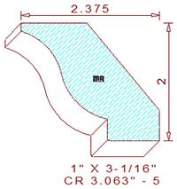 Crown 3-1/16" - 5 Crown 3-1/16" - 5