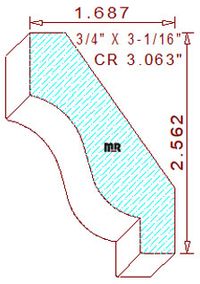 Crown 3-1/16" Crown 3-1/16"