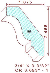 Crown 3-3/32" - 1 Crown 3-3/32" - 1