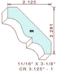 Crown 3-1/8" - 1 Crown 3-1/8" - 1