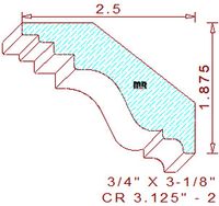 Crown 3-1/8" - 2 Crown 3-1/8" - 2