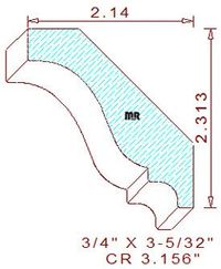Crown 3-5/32" Crown 3-5/32"
