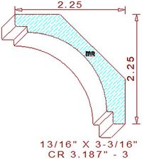 Crown 3-3/16" - 3 Crown 3-3/16" - 3
