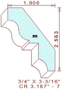 Crown 3-3/16" - 7 Crown 3-3/16" - 7