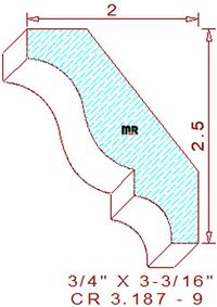 Crown 3-3/16" - 9 Crown 3-3/16" - 9