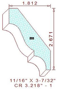 Crown 3-7/32" - 1 Crown 3-7/32" - 1