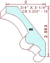 Crown 3-1/4" - 10 Crown 3-1/4" - 10