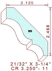 Crown 3-1/4" - 11 Crown 3-1/4" - 11