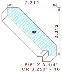 Crown 3-1/4" - 16 Crown 3-1/4" - 16
