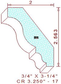 Crown 3-1/4" - 17 Crown 3-1/4" - 17