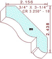 Crown 3-1/4" - 18 Crown 3-1/4" - 18