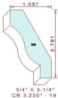 Crown 3-1/4" - 19 Crown 3-1/4" - 19