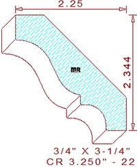 Crown 3-1/4" - 22 Crown 3-1/4" - 22