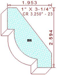 Crown 3-1/4" - 23 Crown 3-1/4" - 23