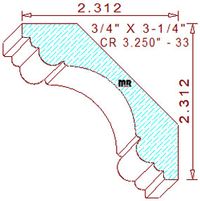 Crown 3-1/4" - 33