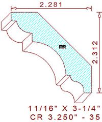 Crown 3-1/4" - 35 Crown 3-1/4" - 35