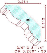 Crown 3-1/4" - 36 Crown 3-1/4" - 36