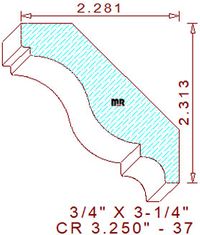 Crown 3-1/4" - 37 Crown 3-1/4" - 37