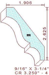 Crown 3-1/4" - 4 Crown 3-1/4" - 4