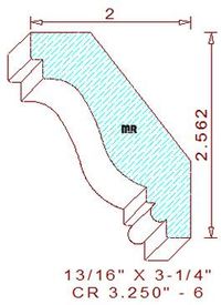 Crown 3-1/4" - 6 Crown 3-1/4" - 6