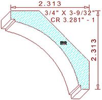 Crown 3-9/32" - 1 Crown 3-9/32" - 1