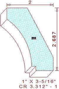 Crown 3-5/16" - 1 Crown 3-5/16" - 1