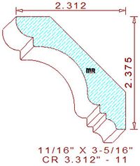 Crown 3-5/16" - 11 Crown 3-5/16" - 11