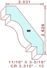 Crown 3-5/16" - 13 Crown 3-5/16" - 13