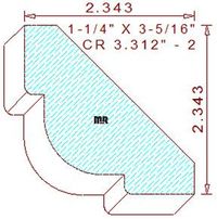Crown 3-5/16" - 2 Crown 3-5/16" - 2