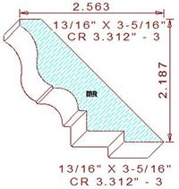 Crown 3-5/16" - 3 Crown 3-5/16" - 3