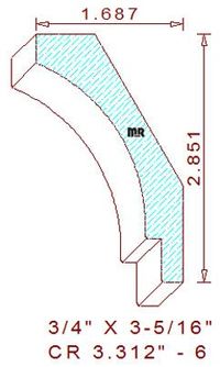Crown 3-5/16" - 6 Crown 3-5/16" - 6
