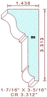 Crown 3-5/16" Crown 3-5/16"