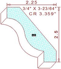 Crown 3-23/64" Crown 3-23/64"