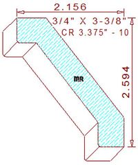 Crown 3-3/8" - 10 Crown 3-3/8" - 10