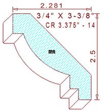 Crown 3-3/8" - 14 Crown 3-3/8" - 14